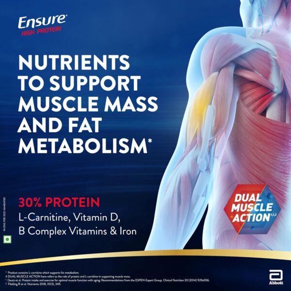 Ensure High Protein Drink for Physically Active Adults - Chocolate 400g - Image 3