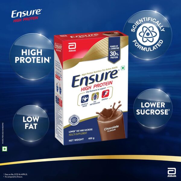 Ensure High Protein Drink for Physically Active Adults - Chocolate 400g - Image 5