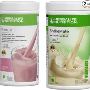 HERBALIFE FORMULA 1 ROSE & KHEER (500g) WITH SHAEMATE (500g) SET OF 2PCS * Nutrition Drink (2x0.5 kg, ROSE+SHAKEMATE* Flavored)