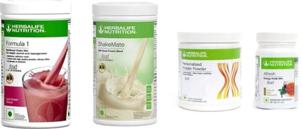HERBALIFE Formula 1 Shake Rose Kheer 500g, Protein 200g, Afresh Tulsi 50g, Shake Mate Nutrition Drink 500g (Pack of 4) - Image 4