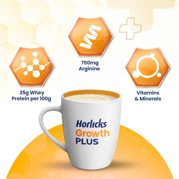 Horlicks Growth Plus - Nutrients for Height Gain - Vanilla - 400g - Image 3